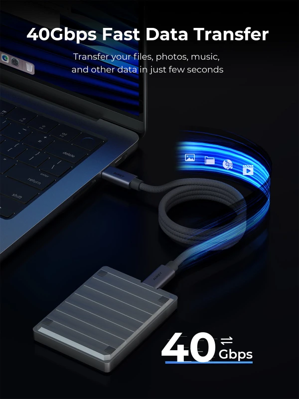 أوكي كابل ٢٤٠ واط ٨ ألف CB DCC401 USB C to USB C