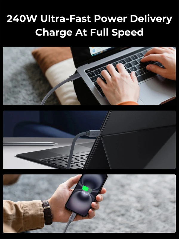 أوكي كابل ٢٤٠ واط ٨ ألف CB DCC401 USB C to USB C