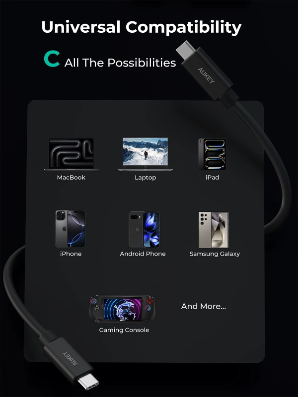 أوكي كابل ٢٤٠ واط ١٦ ألف CB DCC402 USB C to USB C