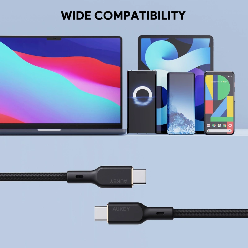 أوكي كابل ١٠٠ واط CB KCC101 1m USB C to USB C