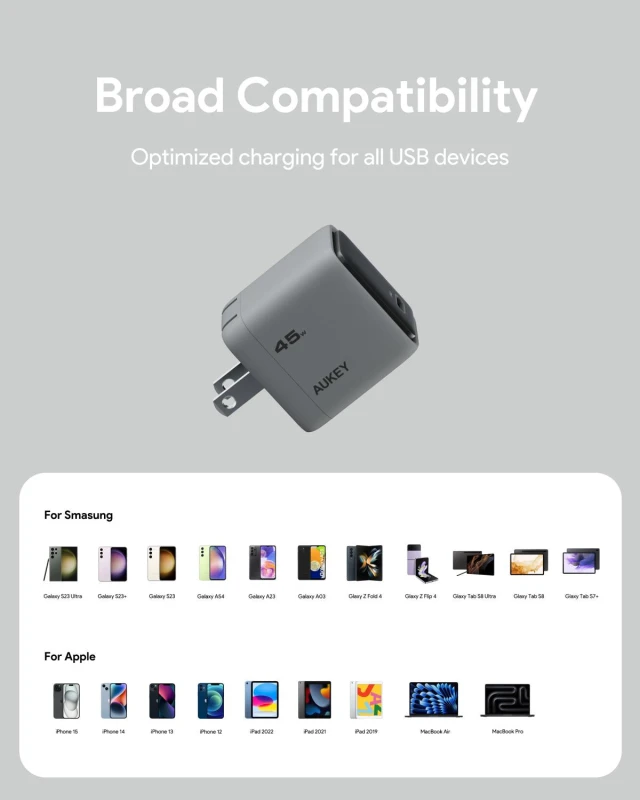 أوكي شاحن ٤٥ واط Comet PD Wall GaN Technology PA C2