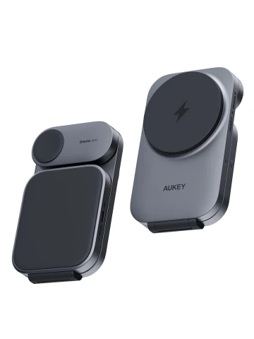أوكي شاحن ٢٥ واط MagFusion Z Plus Qi2.2 Foldable 3 in 1 Wireless Station LC MC312P