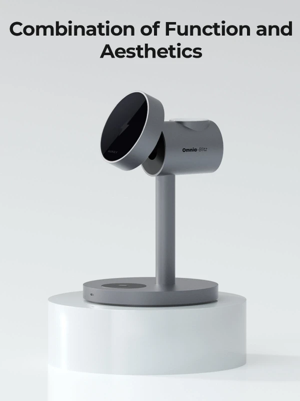 أوكي شاحن MagFusion Qi2 3 in 1 Wireless Station LC MC311