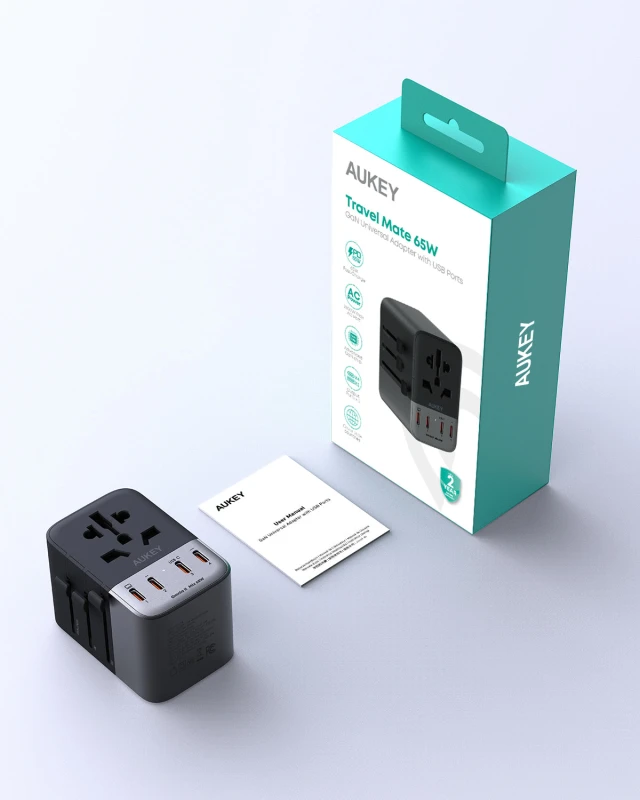 AUKEY PA-TA08A 65W GaN Universal Adapter