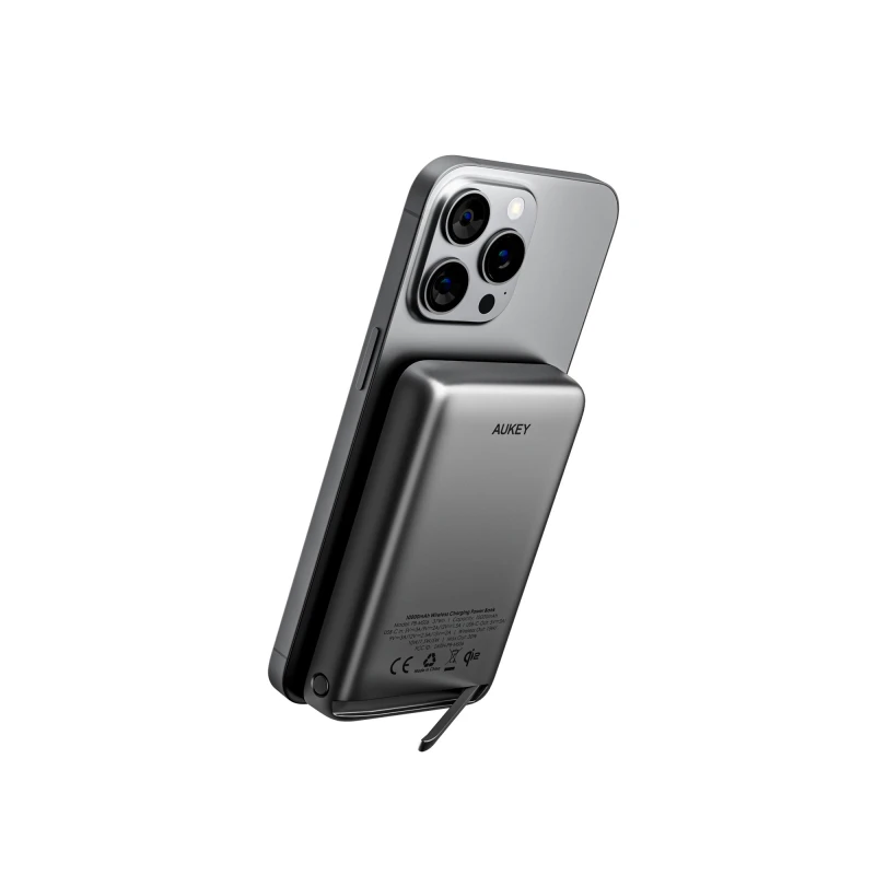 أوكي باور بانك ٣٠ واط MagFusion 10000 Magnetic Wireless PB MS06