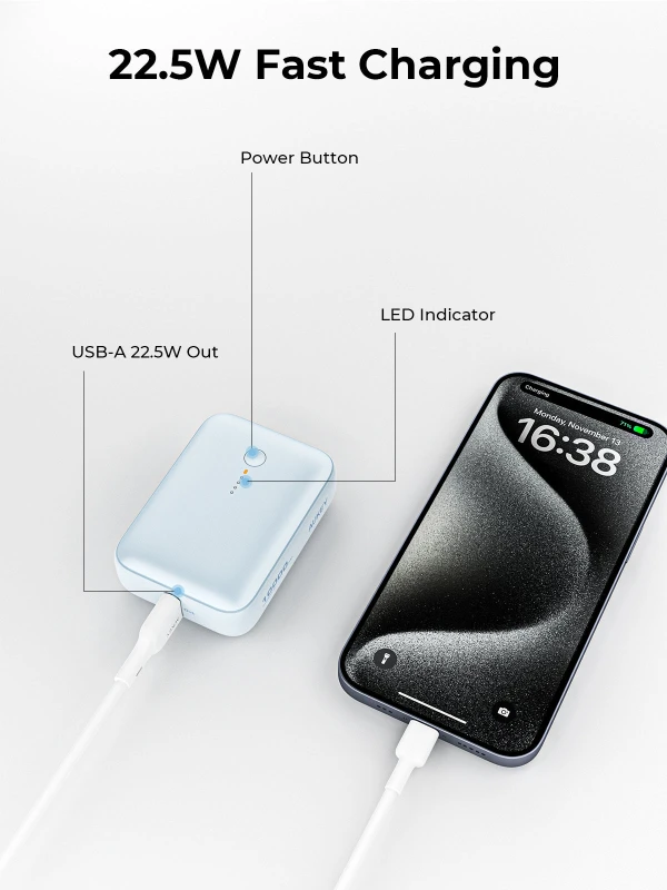 أوكي باور بانك Spark Mini 10000 Compact Fast Slim PB Y55