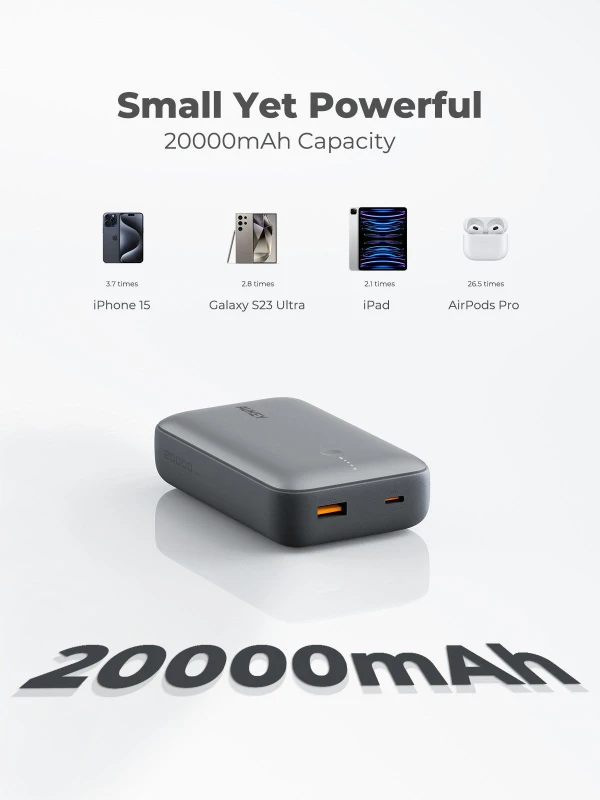 أوكي باور بانك ٢٠٠٠٠ مللي أمبير Spark Mini Compact Fast PB Y57