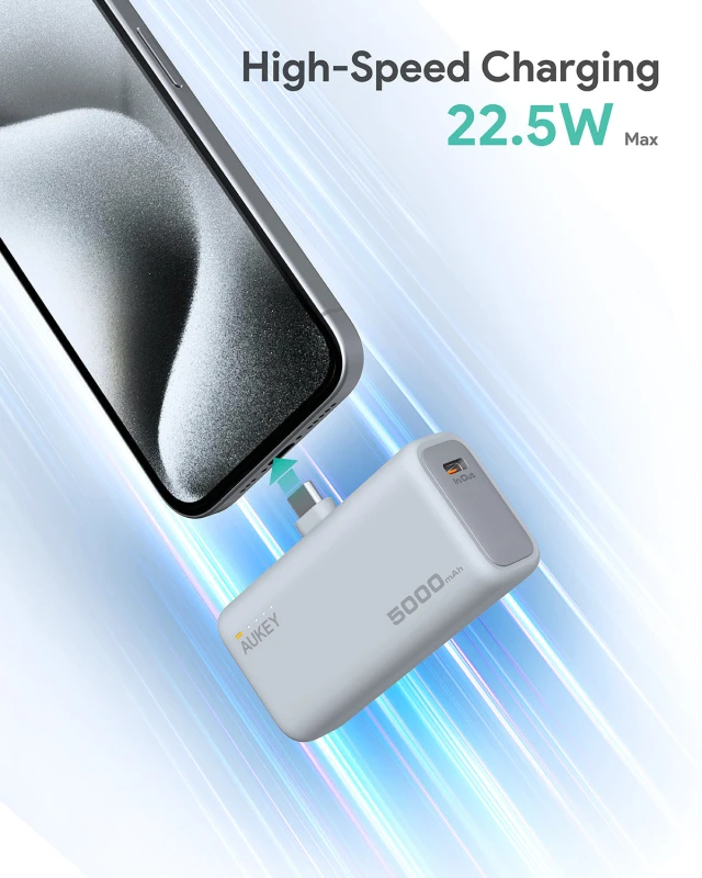 أوكي باور بانك Spark Mini 5000 Portable Built in USB C Port PB Y59