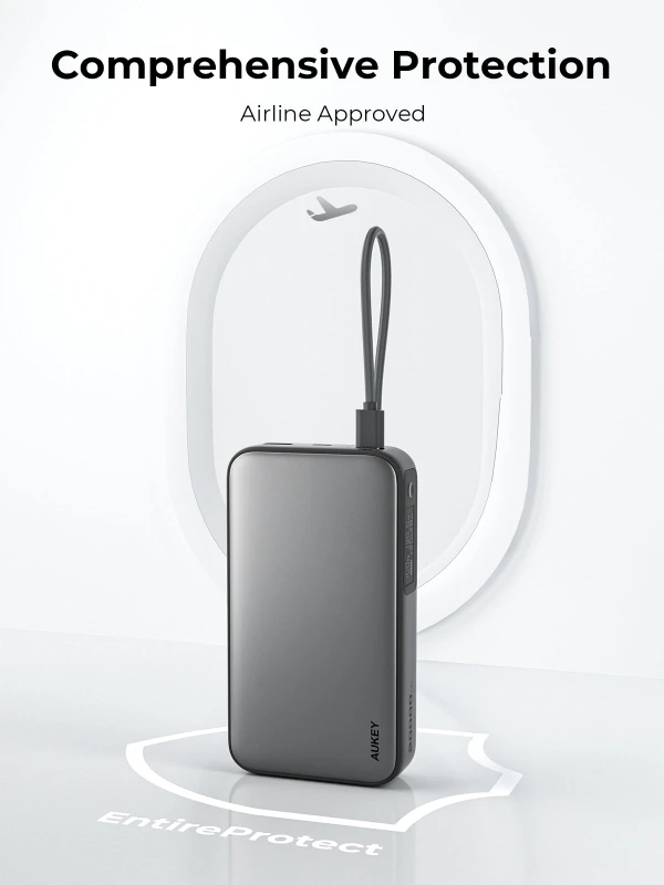 أوكي باور بانك Spark Sling 20000 Compact Fast Built in USB C PB Y48