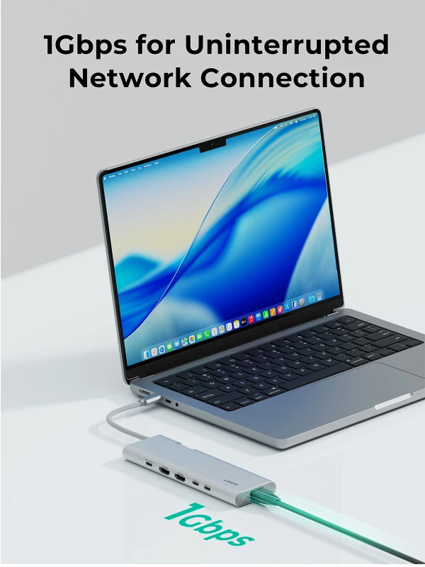 AUKEY UH-CUH03 OfficeDok 10-in-1 USB-C Hub with 2 HDMI Ports