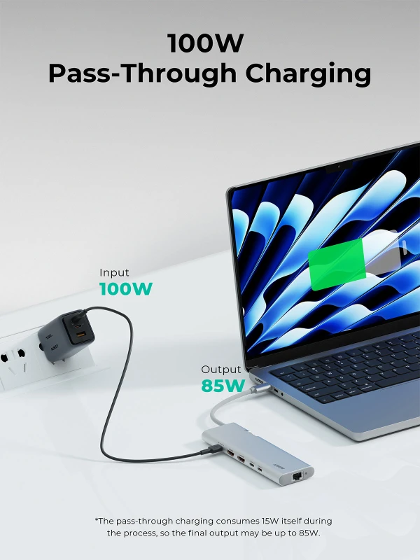 AUKEY UH-CUH03 OfficeDok 10-in-1 USB-C Hub with 2 HDMI Ports