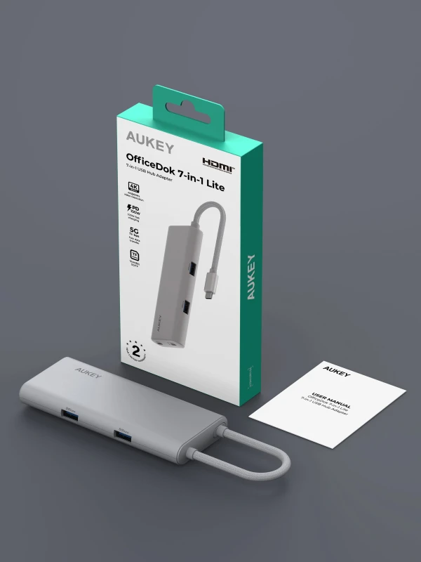 أوكي محطة إرساء UH CUH07 OfficeDok 7 in 1 USB Hub