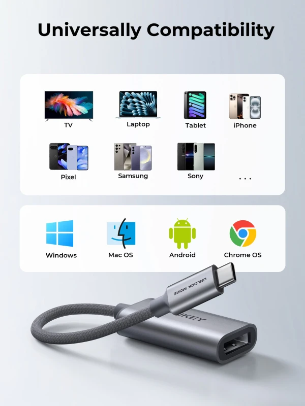 AUKEY UH-D01 USB-C to Displayport Hub Adapter