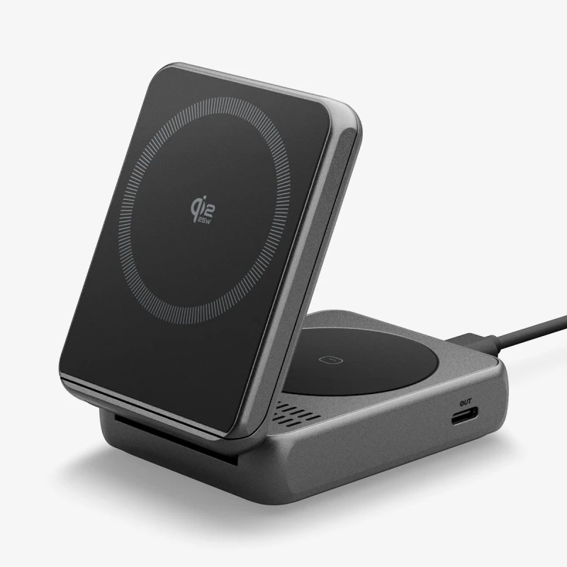 سبايجن شاحن 2 in 1 Magnetic Qi2.2 Wireless EF302MOQ