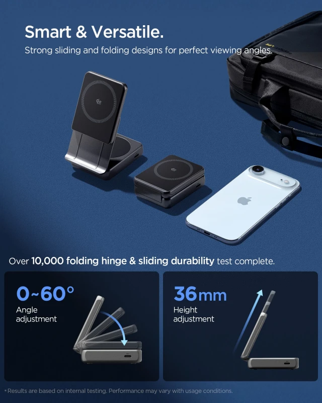 سبايجن شاحن 2 in 1 Magnetic Qi2.2 Wireless EF302MOQ