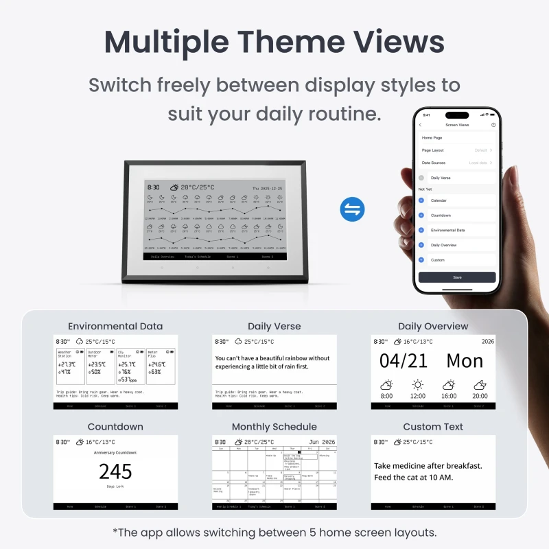 سويتش بوت E Ink Home Dashboard
