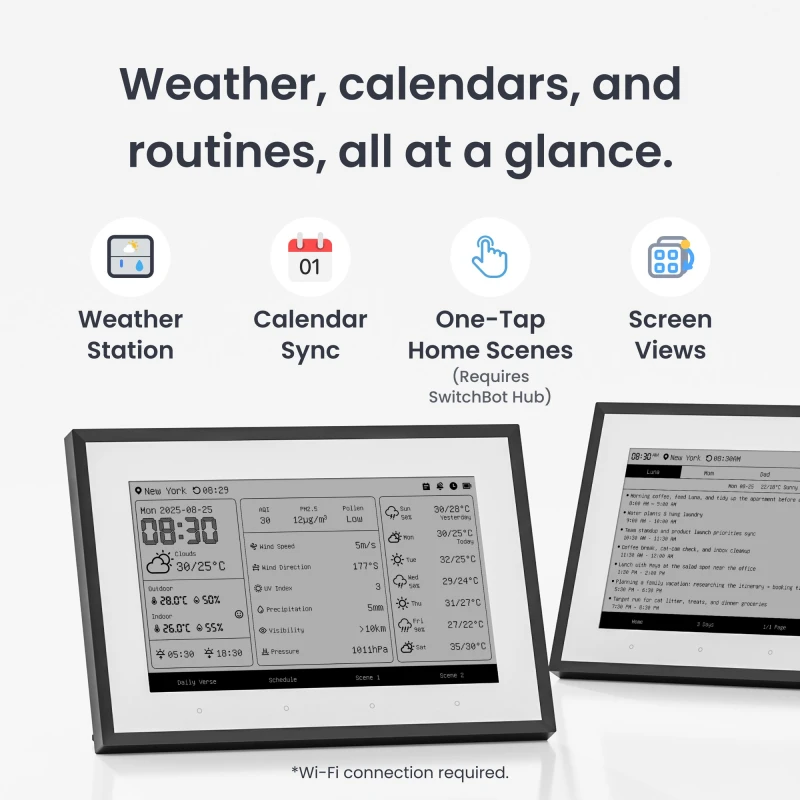 سويتش بوت E Ink Home Dashboard